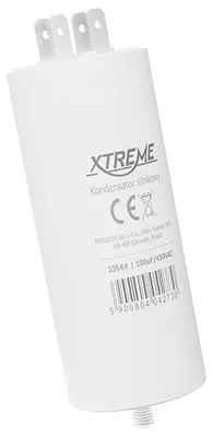 Immagine prodotto di Condensatore motore Xtreme (100 µF, 450 VAC, spina)