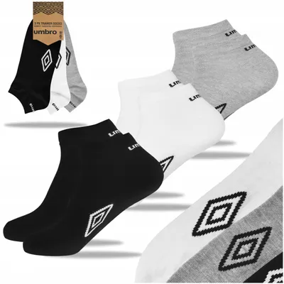 Produktbild von Umbro Herren Trainer Socken Baumwolle 3 Paar Größe 39/42
