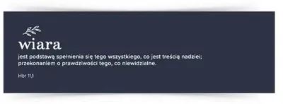 Zdjęcie produktu dla Zakładka duża - Wiara jest - Szaron