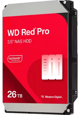 Produktbild von WD Red Pro NAS-Festplatte 26 TB, (SATA 6 Gb/s, 3,5")