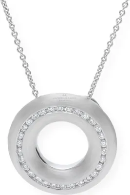 Produktbild von Kettenanhänger Weißgold 585 Brillanten JL12-02-0069 JuwelmaLux