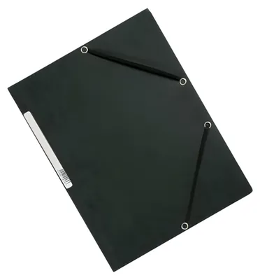 Immagine prodotto di Q-Connect® KF02169 Organizzatore di cartelle angolari - Cartone A4 con elastico nero