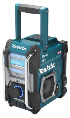 Zdjęcie produktu dla Makita MR004G, Miejsce pracy, Analogowe i cyfrowe, DAB+, FM, 87,5 - 108 MHz, 1-drożny, Niebieski