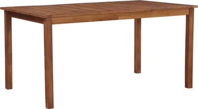 Produktbild von ZMH Gartentisch 150x90x74 cm Massivholz Akazie