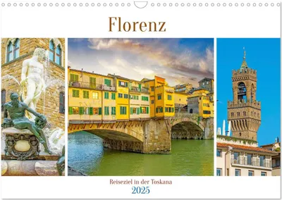 Produktbild von Florenz - Reiseziel in der Toskana (Wandkalender 2025 DIN A3 quer), CALVENDO Monatskalender