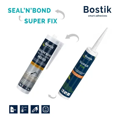 Produktbild von BOSTIK Seal'N'Bond Montagekleber Klebstoff Dichtmasse Kartusche 290 ML weiß