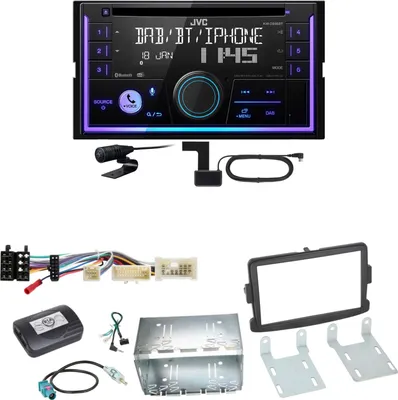 Produktbild von JVC KW-DB95BT Bluetooth Digitalradio USB CD Einbauset für Dacia Dokker Sandero