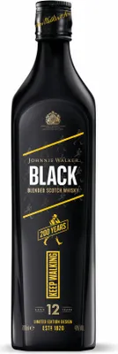 Produktbild von Johnnie Walker Black Label Blended Scotch Whisky, 200th Anniversary Edition, Alkohol, Flasche, 40 %, 700 ml, 759844