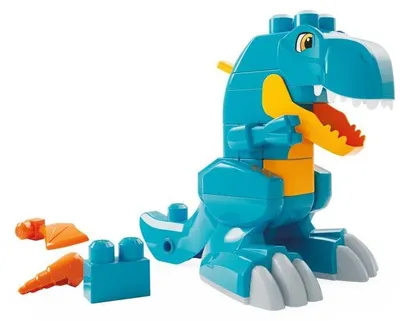 Obrázek produktu pro Stavebnice MEGA BLOKS Dino JMK85, 3 v 1, 22 dílků, transformovatelná: Tyrannosaurus rex, drak, pterodaktyl