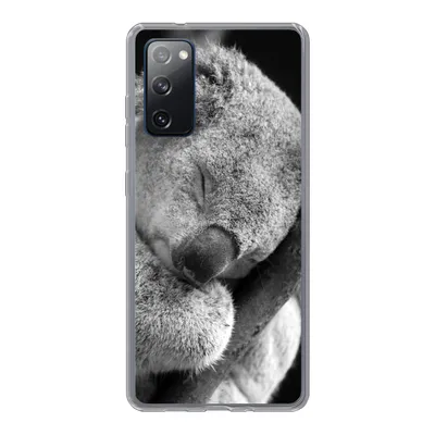 Produktbild von MuchoWow® Handyhülle Schutzhülle Hülle für Samsung Galaxy S20 FE Schlafender Koala auf schwarzem Hintergrund Silikon Softcase Handy Hülle - Abdeckung