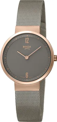 Produktbild von Boccia 3283-03 Damen-Armbanduhr, Roségold-Gehäuse, Metall-Armband