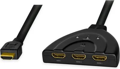Produktbild von LogiLink 4K HDMI Splitter/Switch bidirekt Pigtail schwarz