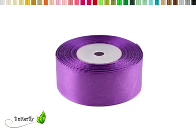 Produktbild von Satinband 38mm x 32m Rolle, Farbe:115 dunkel flieder