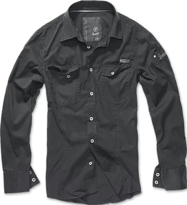 Produktbild von Brandit Slim Fit Shirt Long Sleeve black, L
