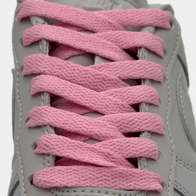 Produktbild von Flache Schnürsenkel Rosa für Nike Air Force 1, Jordan & Adidas – Sneaker Flatlaces Schuhbänder -140cm
