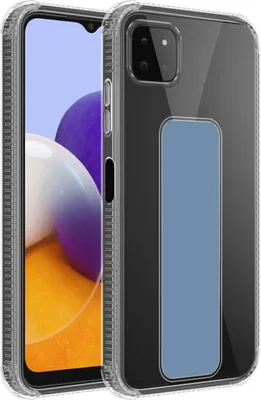 Produktbild von Cadorabo Schutzhülle für Samsung Galaxy A22 5G Hülle in Blau Etui TPU Silikon Case Cover Standfunktion