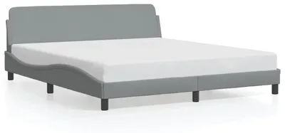 Obrázek produktu pro Rám postele vidaXL „Dover“, světle šedý, 183 × 213 cm, látka