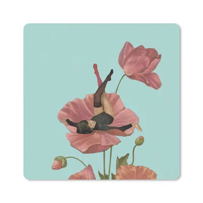Produktbild von MuchoWow® Mauspad Mousepad Träume - Vintage - Frauen 20x20 cm - Mousepads - Maus Mat - Pad - Mausunterlage - Desk Mat - Bureauartikeln