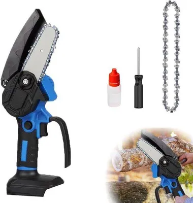 Obrázek produktu pro Elektrická řetězová pila 4 palce se šroubovákem a olejem