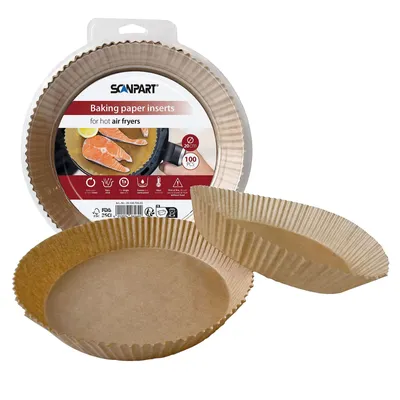 Obrázek produktu pro Scanpart horkovzdušný fritovací papír 20 cm kulatý, 100 kusů
