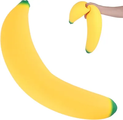 Produktbild von Große, dehnbare Bananen-Squishy-Spielzeug (45 cm lang)