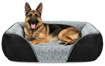 Immagine prodotto di Cuccia per cani, taglia XXL, lavabile, colore nero, dimensioni 106x80x23 cm