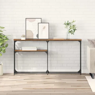 Productafbeelding van vidaXL Console tafel, gerecycled hout, 145 x 22,5 x 75 cm, houtvezel