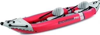 Obrázok produktu pre Intex Excursion Pro, Cestovné / rekreácie, Nafukovací čln, Šedá, Červená, PVC, 2 osôb, 180 kg
