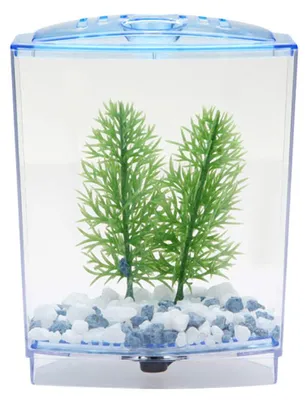 Mini-Acryl-Aquarium, transparent, für Kampffische, mit Deckel