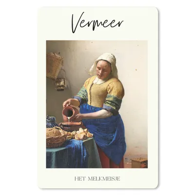 Produktbild von MuchoWow® Mauspad Mousepad Das Milchmädchen - Johannes Vermeer - Alte Meister 40x60 cm - Mousepads - Maus Mat - Pad - Mausunterlage - Schreibtisch Accesoire