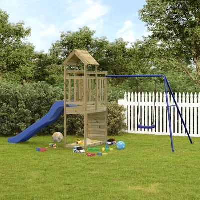 Produktbild von Möbel Spielturm Imprägniertes Kiefernholz - Schaukeln 3155905