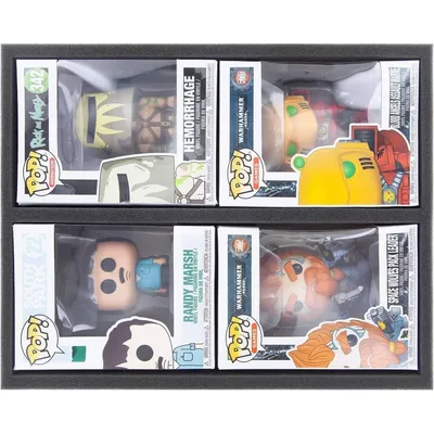 Produktbild von Schaumstoffeinlage für 4 Funko POP! Figuren im Karton