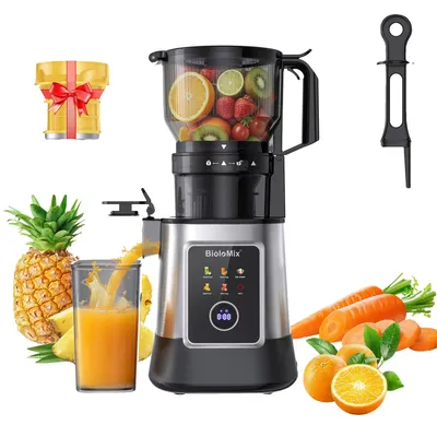Produktbild von Kaltpresssaftpresse, 3-in-1 Funktionen, einfach zu reinigendes Design, 923B langsamer Entsafter