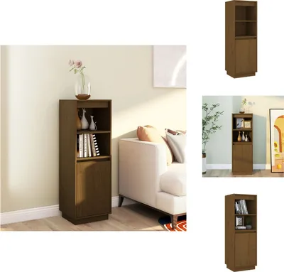 Produktbild von vidaXL Highboard Honigbraun 37x34x110 cm Massivholz Kiefer - Sideboards