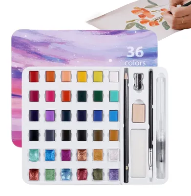 Produktbild von Aquarellfarben mit 36 Farben für kreative Projekte
