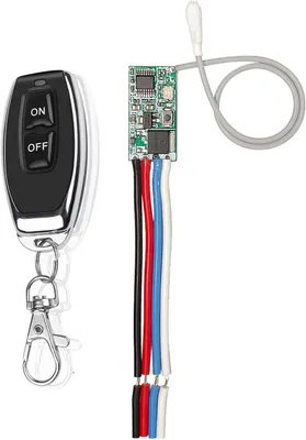 Produktbild von Drahtloses Lichtschalter-Set, Fernbedienungsschalter, 433 MHz, Funksender und -empfänger, Momenttaster mit Rastfunktion