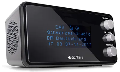Produktbild von AudioAffairs Digitaler Radiowecker DAB+, UKW/FM, dimmbares Display, Wecker mit Radio, Alarmton, Snooze Funktion, Einschlafautomatik