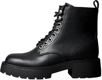 Image de Calvin Klein YW0YW01999BEH, Bottes, Femme, Adulte, Noir, Bout carré, 13 cm