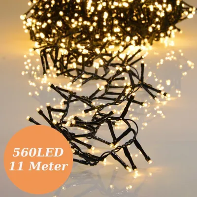 Produktbild von 560 LED Lichterkette 11m warmweiß mit Timer und 8 Programmen LEDs für Innen und Außen