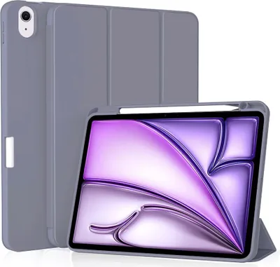 Produktbild von Techsuit Flex Trifold Tablet-Hlle mit Pencil-Halter fr Apple iPad Air 6 11 2024 - Lila