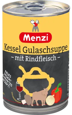 Zdjęcie produktu dla Menzi zupa gulaszowa z wołowiną po węgiersku 400ml