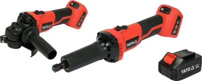 Produktbild von Schleifmaschinen-Set 18 V, 4,0 Ah + Ladegerät - Yt-828296