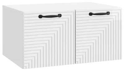 Zdjęcie produktu dla vidaXL Szafka pod telewizor do montażu na ścianie, biała, z połyskiem, 59,5 x 41 x 30 cm