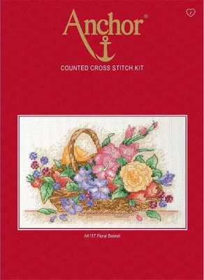 Produktbild von Anker-Kreuzstich-Bausatz "Blumenkorb"