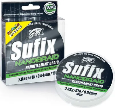 Immagine prodotto di Sufix Nanobraid Lenza intrecciata 100 m verde 0,080 mm verde 0,080 mm
