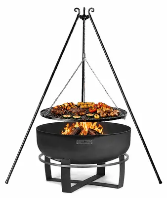 Productafbeelding van CookKing Schwenkgrill Set Viking 3, inclusief vuurschaal, driepoot en grillrooster
