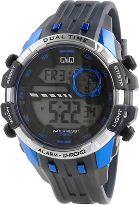 Image de Montre QQ pour hommes M164-803 bleu