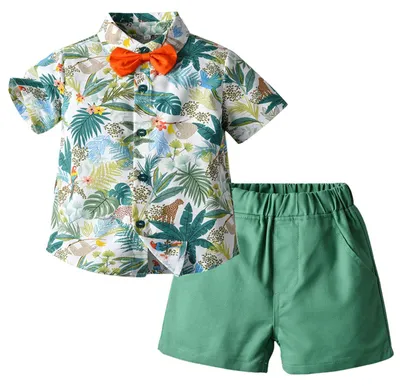Produktbild von Baby Jungen Hawaiian Shirt und Shorts Set - Sommer Strandmode