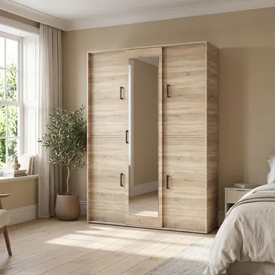 Produktbild von Masseno Garderobe-Set BENVENO 150/21040 Modern Garderobenschrank Sonoma Eiche
