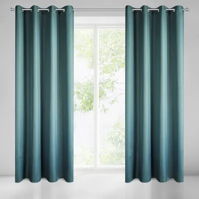 Obrázek produktu pro Záclona KIRA modrozlatá 140x250 cm očka